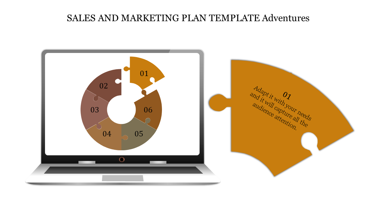 Sales And Marketing Plan Template-Circle Puzzle Model